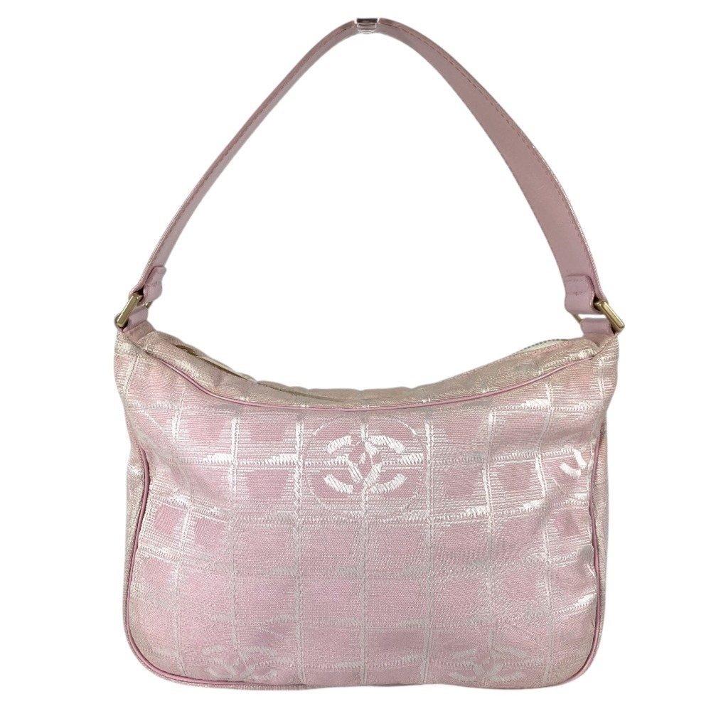 CHANEL New Travel Line CC Coco Mark Logo Bag, Shoulder Handbag, Nylon Leather...